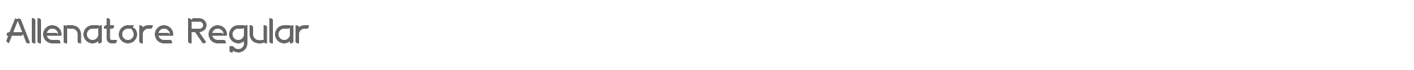 Allenatore Allenatore Regular.otf font preview